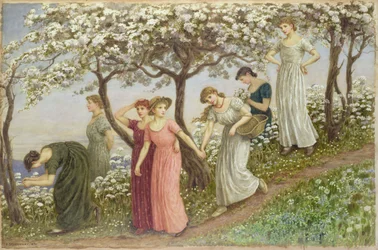 Genom de vita blommorna, 1891 (wc)