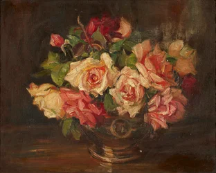 Rosa rosor (olja på duk)