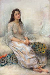 An Oriental Beauty (olja på duk)