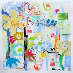 blooming daydream, 2025 (blandteknik på papper)