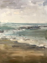 Ditch Plains, 2018 (olja på duk)