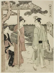Häst, från serien "Twelve Hours of the Floating World (Ukiyo juni shi)"