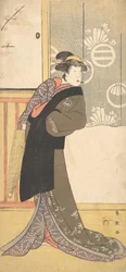Den tredje Segawa Kikunojo i rollen som Maizuru, 2:a månaden, 1789.
