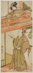 Skådespelare Okaru - Iwai Hanshiro IV och Yuranosuke - Onoe Kikugoro I ()