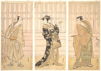 I rummet i Yoshiwaras hus, ca. 1788.