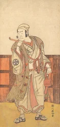 Den första Nakamura Nakazo i rollen som Shimada no Hachizo, april 1783.