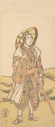 Den tredje Sawamura Sojuro som pilgrim till Kannon Shrine, ca. 1784-88.