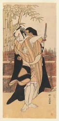 Skådespelaren Otani Hiroemon III, 1780 (trätryck i färg)
