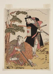 Chüshingura, akt 5 (trätryck i färg)