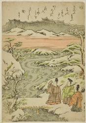 "Me", från serien "Tales of Ise in Fashionable Brocade Pictures (Furyu nishiki-e Ise monogatari)"