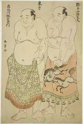 Sumobrottare från den östra gruppen: Kurateyama Yadayû och Izumigawa Rin