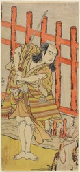 Skådespelaren Ichikawa Yaozo_ i karaktär, sent 1700-tal