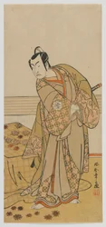 Skådespelaren Matsumoto Koshiro IV, Edo-period, sent 1770-tal (trätryck i färg)