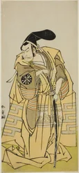 Pjäsen Iro Moyo Aoyagi Soga (?) spelas på Nakamura Theatre i den andra månaden, 1775 (?)