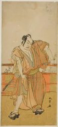 Skådespelaren Nakamura Sukegoro II i en oidentifierad roll