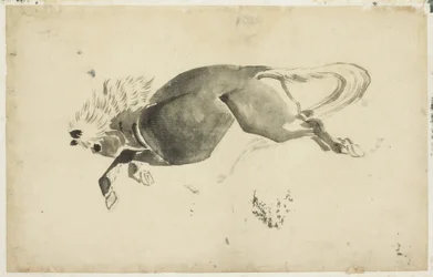 Running Horse, ca 1815-1849 (bläck på papper)
