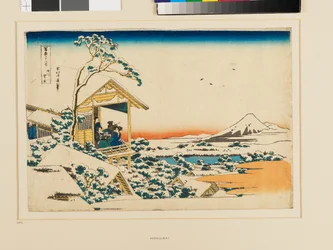 En snöig morgon i Koishikawa