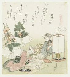 takskal Itayagai (titel på objekt) En jämförelse av Genroku-dikter och skal (serietitel) Genroku kasen kaiawase (serietitel på objekt)