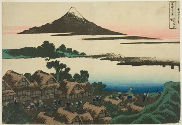 gryning på Isawa medlemsförening P Lovinse (åldrad sake Isawa no Akatsuki), från serien ``Tierty x Views of mount Fuji (Fugaku Usaju Rokukatsu)