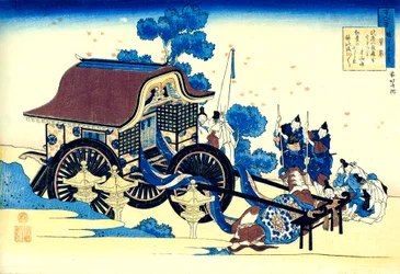 Från serien Hundred Poems by One Hundred Poets: Sugawara no Michizane, c1830.