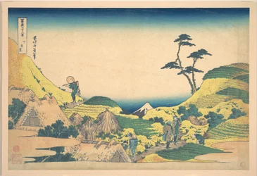 Nedre Meguro (Shimo Meguro), ur serien ”Trettiosex vyer av berget Fuji” (Fugaku sanjūrokkei)