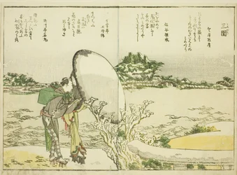 Mimeguri, från vol. 1 i den illustrerade boken "Fine Views of the Eastern Capital at a Glance (Toto shokei ichiran)"