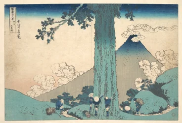 Mishima-passet i provinsen Kai (Kōshū Mishima goe), ur serien ”Trettiosex vyer av berget Fuji” (Fugaku sanjūrokkei)