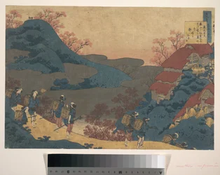 Dikt av Sarumaru Dayū, ur samlingen ”Hundra dikter förklarade av barnsköterskan” (Hyakunin isshu uba ga etoki)