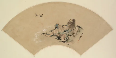 Risshi vid havet tittar på fåglar, sent 1700-tal-1849.