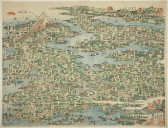 De berömda platserna på Tokaido i en vy (Tokaido meisho ichiran)