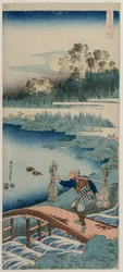The Rush Gatherer, från serien A True Mirror of Chinese and Japanese Poetry, 1834-1835.