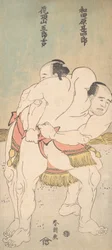 Tesumo Wrestlers Wadagawara Jinpaku d Kacho Zankoro Base, va? 1783.