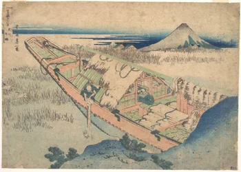 Ushibori i provinsen Hitachi (Jōshū Ushibori), ur serien ”De trettiosex vyerna av berget Fuji” (Fugaku sanjūrokkei)