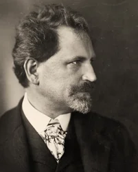 Porträtt av Alphonse Mucha