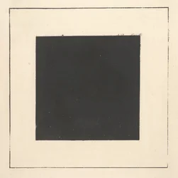 Svart kvadrat ur "Suprematism: 34 teckningar"