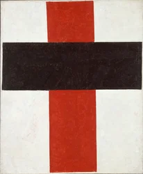 Hieratiskt suprematistiskt kors av Kazimir Severinovitj Malevitj (1878-1935)