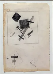 Suprematistisk komposition (ritning