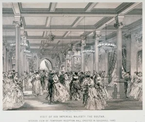 Mottagning för Turkiets sultan, Guildhall, City of London, 1867