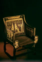 Stol av prinsessan Sitamun, "dotter till Amun" (ca 1370 f.Kr. - okänt) var en gammal..., 2009 (foto)