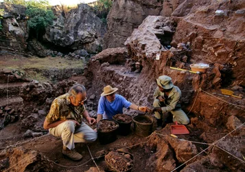 Drimolean Site, nära Johannesburg, Sydafrika, 2 miljoner år gammal hominid