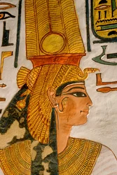Nefertaris grav, hustru till Ramses II (den store), Drottningarnas dal; Egypten, Nya riket