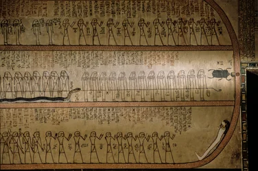 Fototapet föreställande De dödas bok; Amenhotep II:s grav; Konungarnas dal. De..., 2009 (foto)