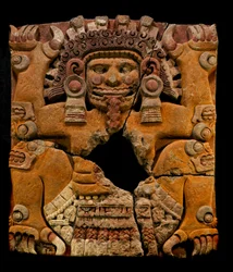 mm7677, Största Aztekerna, Tlaltechutli-stenen flyttad till museum, Templo Mayor, Mexico City, Mexico..., 2010 (foto)