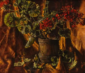 Stilleben med Begonia (olja på duk)