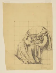 Draperistudie för "The Active Life," Lunette i administrationsbyggnaden, Oberlin College, Oberlin, OH