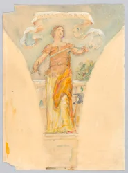 Personifiering av "Metalwork," Study for the Dome of the Manufacturer