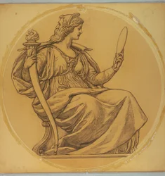 Studera för "Prudence," Lunette i Hudson County Courthouse, Jersey City, NJ