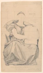 Studie för "The State", "The Reign of the Law", Appellate Division Court House, New York, NY