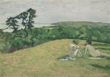 Framför havet (Varengeville), före 1910 (olja på duk)