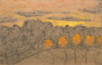 Landskap med gula träd, 1893-1895.